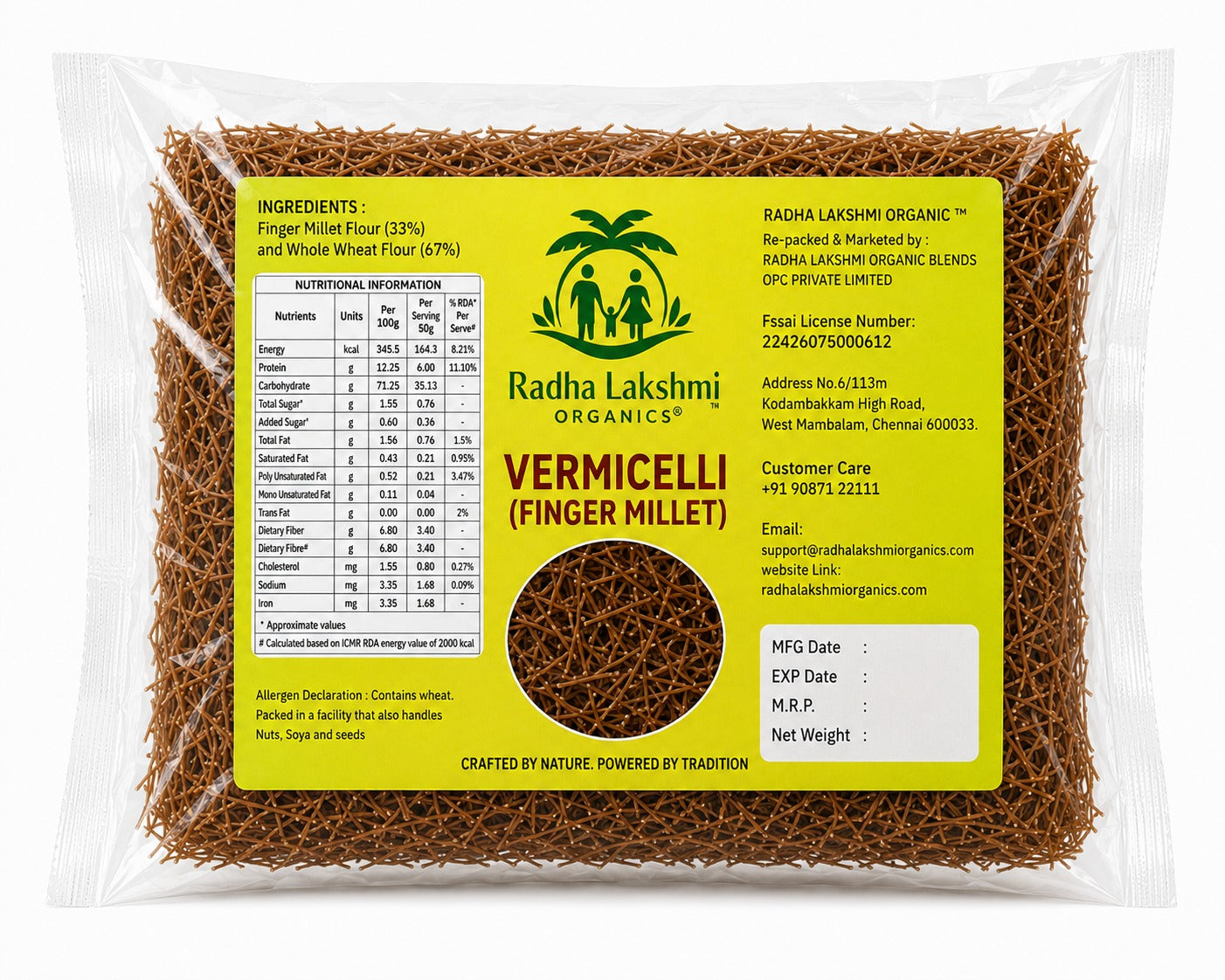 FINGER MILLET VERMICELLI - 180gm
